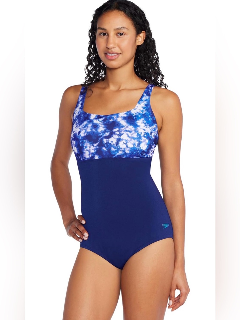 Speedo Women's Endurance+ Color Top One Piece Swimsuit
